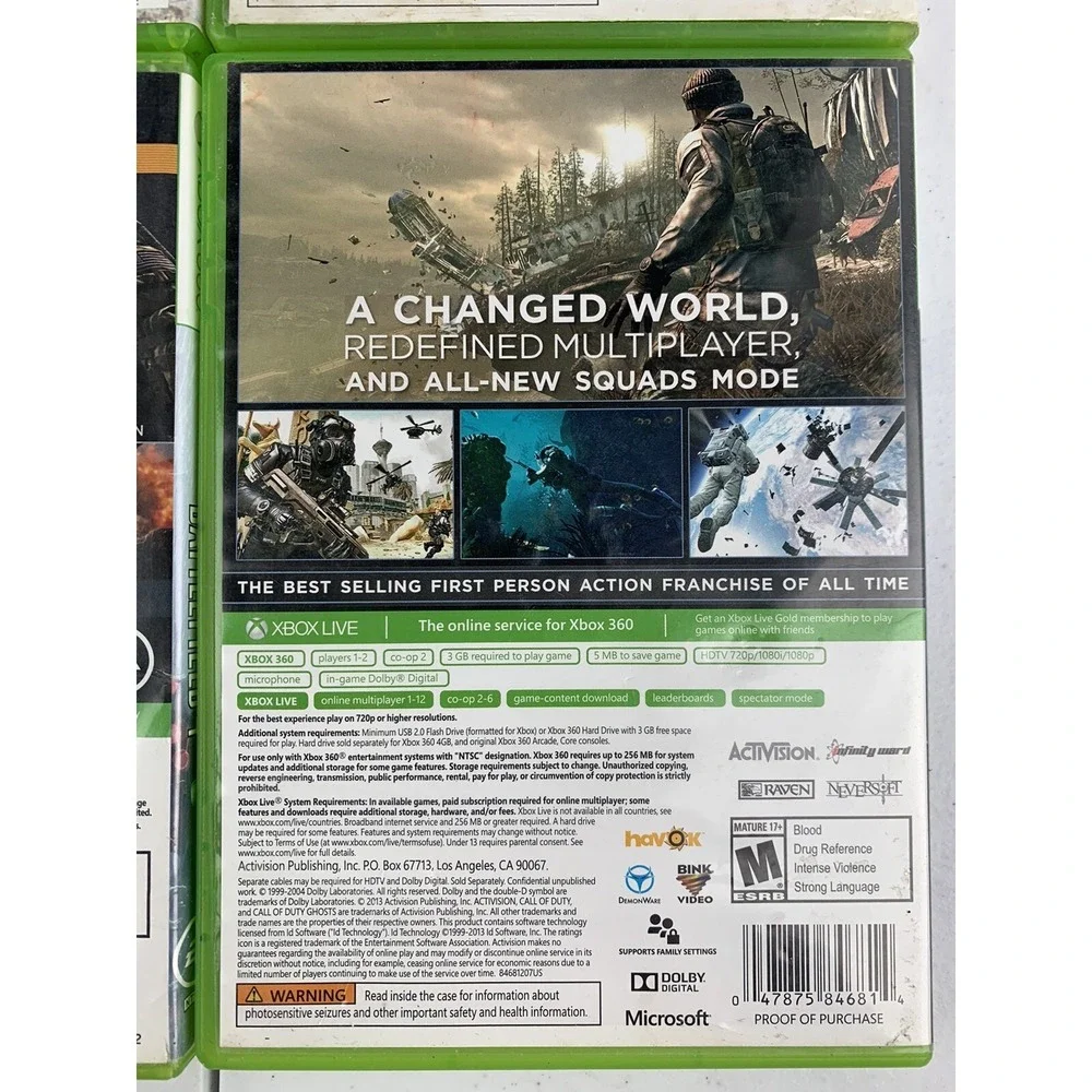 4 XBOX 360 Assorted FPS And Fighting Games Dead Island Battlefield 4 ETC